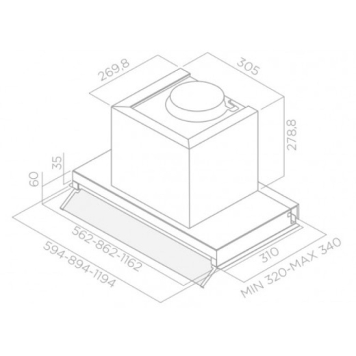 Витяжка Elica BOX IN PLUS IXGL/A/120 - 3