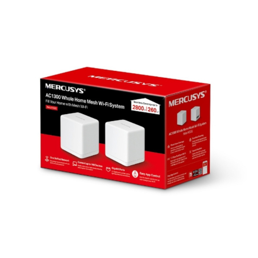 Беспроводной маршрутизатор Mercusys Halo H30G(2-pack) (AC1300, 2хGE WAN/LAN, Beamforming, MESH, 2-pack) - 3