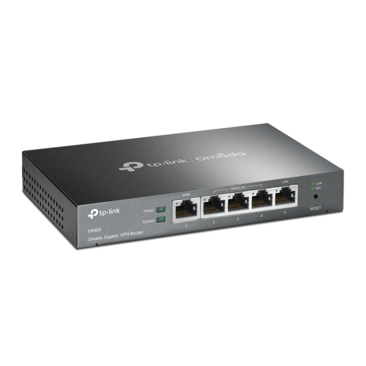 Маршрутизатор TP-LINK ER605 (1xGE LAN, 1xGE WAN, 3xGE LAN, VPN Omada) - 1