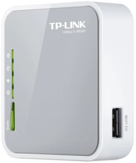Беспроводной маршрутизатор TP-LINK TL-MR3020  UAH (1*WAN/LAN, 1*USB, внутренняя антенна) - 1