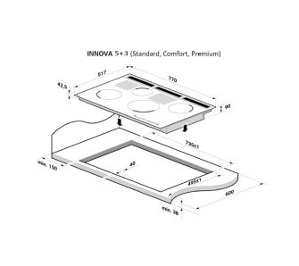 Газова варильна поверхня Solgaz Innova Premium 5+3 (LPG) - 5
