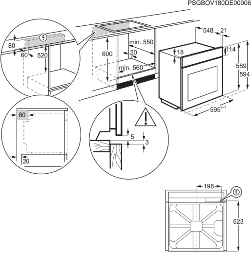 Духовой шкаф Electrolux EOF3H50BK - 11