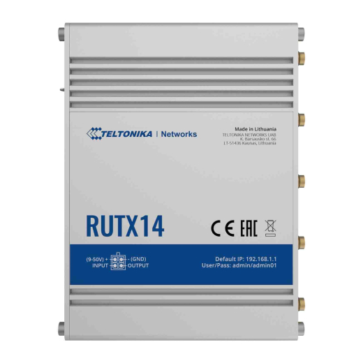Беспроводной маршрутизатор Teltonika RUTX14 (RUTX14000100) - 3