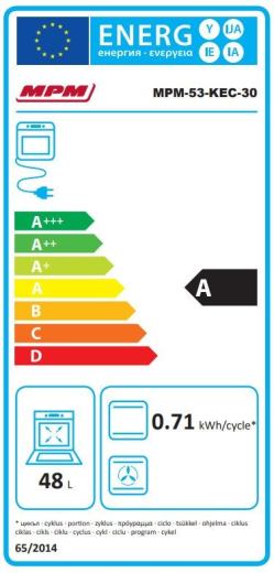 Кухонная плита MPM 53-KEC-30 - 3