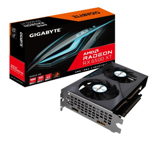 Відеокарта Gigabyte Radeon RX 6500 XT EAGLE 4GB GDDR6 64bit (GV-R65XTEAGLE-4GD) - 1