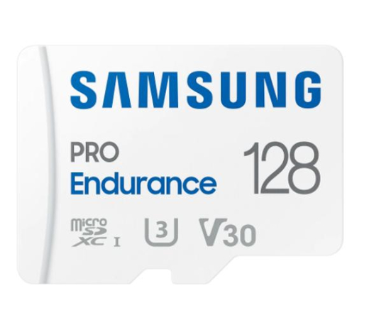 Карта памяти Samsung 128 GB microSDXC Class 10 UHS-I U3 V30 Pro Endurance + SD адаптер MB-MJ128KA - 1