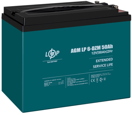 Акумуляторна батарея LogicPower LP 6-DZM-50AH AGM (10063) - 4