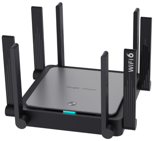 Бездротовий маршрутизатор Ruijie Reyee RG-EW3200GX PRO (AX3200, WiFi6, 1xGE Wan, 4xGE LAN, MU-MIMO, Ruijie Cloud/App, Reyee MESH, 8x зовнішній антен) - 1
