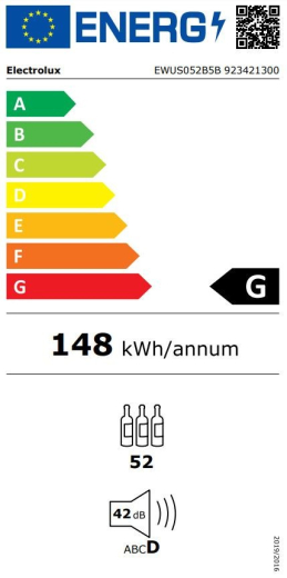 Вбудована винна шафа Electrolux EWUS052B5B - 7