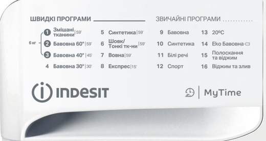 Пральна машина Indesit OMTWSE 61051 WK UA - 4