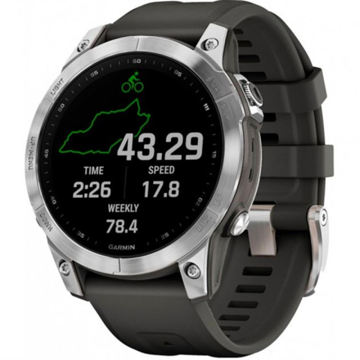 Смарт-часы Garmin Fenix 7 Silver with Graphite Band (010-02540-00) - 1