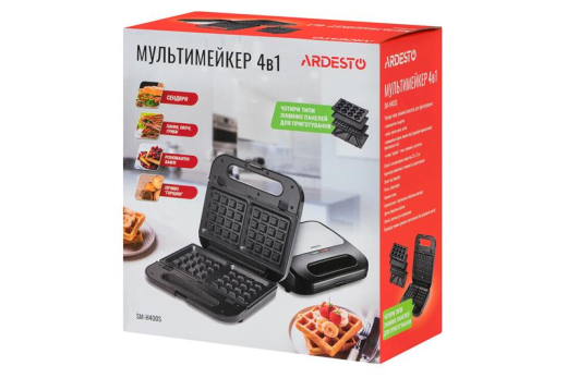 Бутербродниця-мультимейкер Ardesto SM-H400S - 6