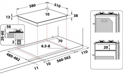 Варочная поверхность Whirlpool TGML 661 IX - 9