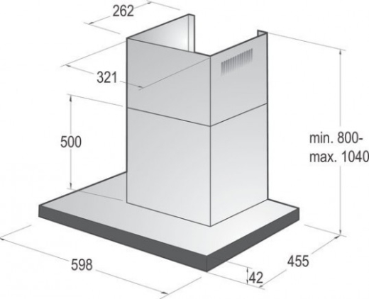 Витяжка пристінна Gorenje WHT 6 SYW - 3