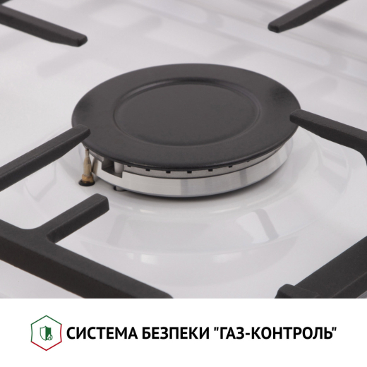 Поверхность газовая на металле Perfelli HGM 61427 WH - 4