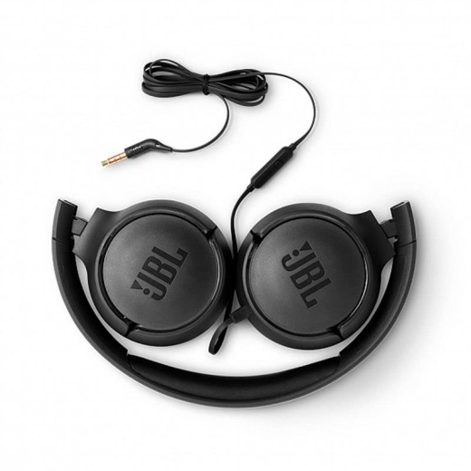 Навушники з мікрофоном JBL T500 Black (JBLT500BLK) - 1
