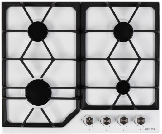 Газовая варочная поверхность WEILOR GM 604 WH - 1