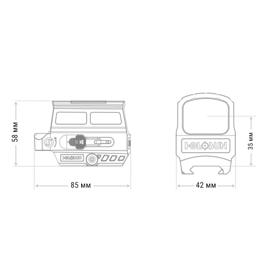 Коліматор HOLOSUN HE512C-GD - 6