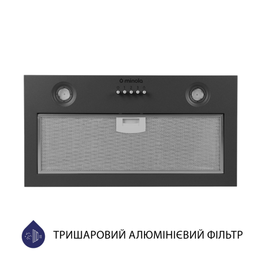 Витяжка Minola HBI 5204 GR 700 Led - 1