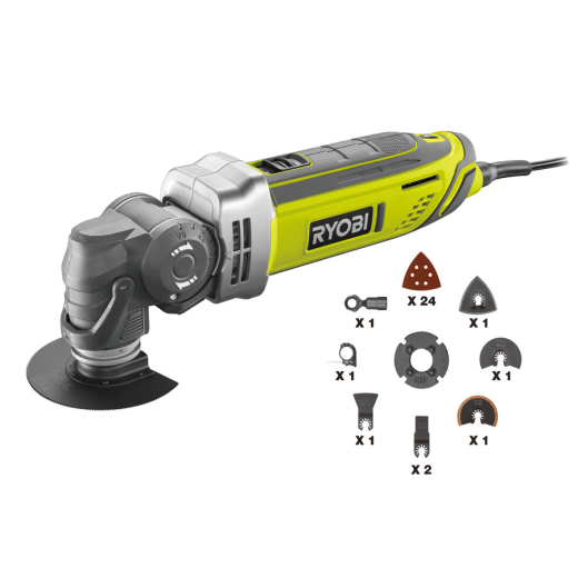 Ryobi Багатофункціональний інструмент RMT300-SA 300Вт, 10000-20000 дв / хв, поворотна головка - 1