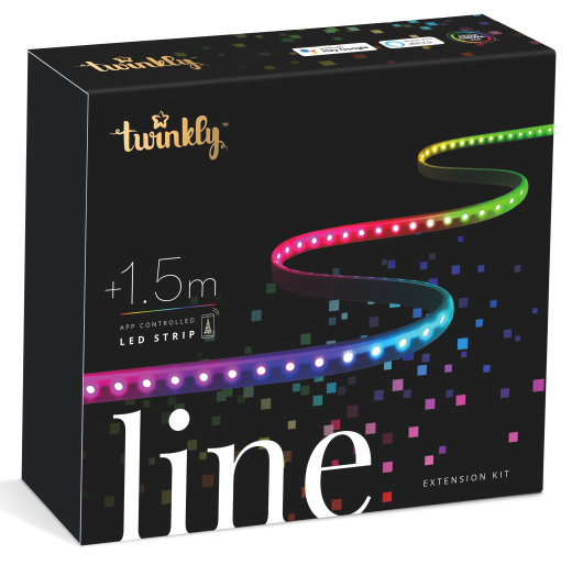 Фигурная гирлянда-удлинитель Smart LED Twinkly Line RGB TWL100STW-BEU 1,5м (TWL100ADP-B) - 1