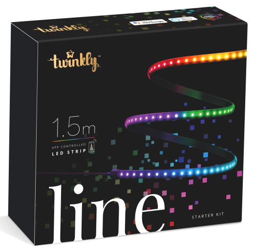 Фігурна гірлянда Smart LED Twinkly Line RGB TWL100STW-BEU 1,5м - 1