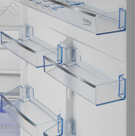 Встраиваемый холодильник с морозильной камерой Beko BCNE400I35ZS - 3