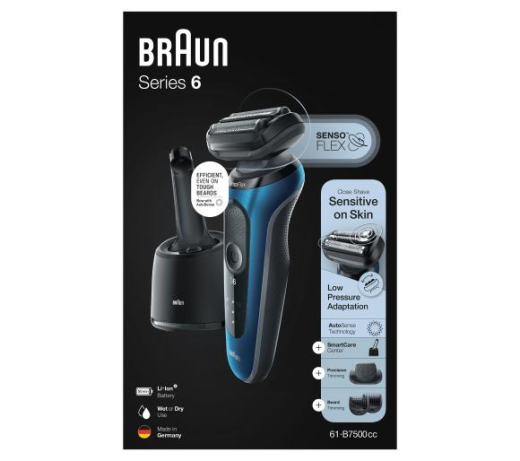 Електробритва чоловіча Braun Series 6 SensoFlex Wet&Dry 61-B7500cc - 3