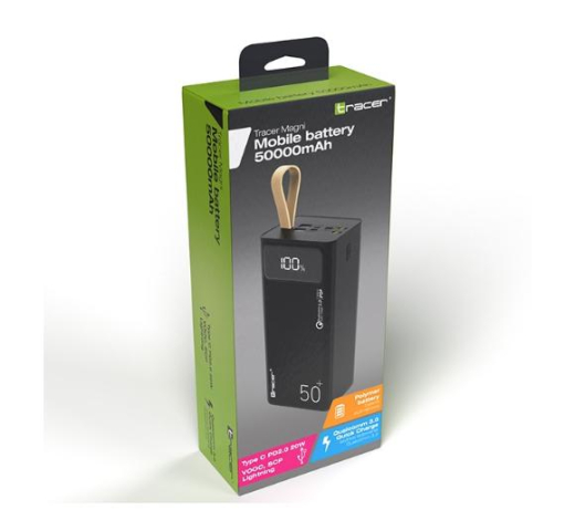Повербанк Tracer Magni 50000mAh 20W QC3.0+PD+SCP+VOOC (TRABAT47063) - 2