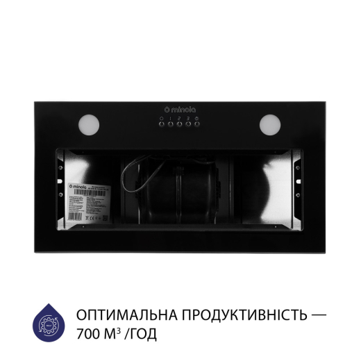 Полновстраиваемая вытяжка  Minola HBI 5262 BL GLASS 700 LED - 3