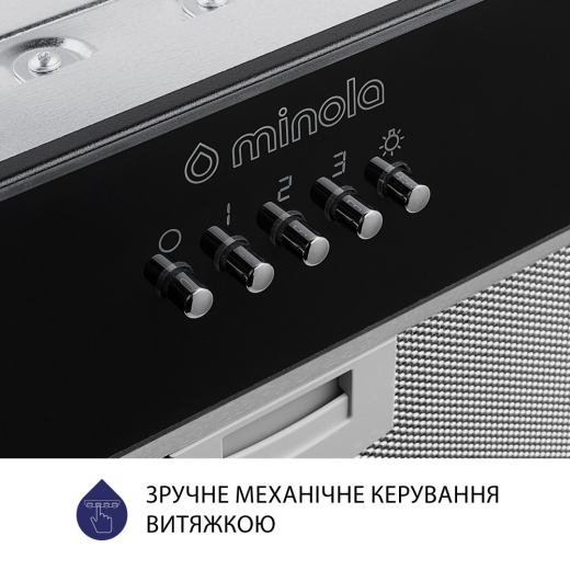 Полновстраиваемая вытяжка  Minola HBI 5262 BL GLASS 700 LED - 4