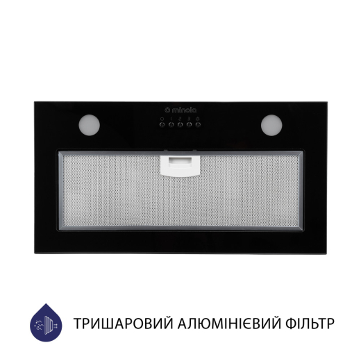 Полновстраиваемая вытяжка  Minola HBI 5262 BL GLASS 700 LED - 7