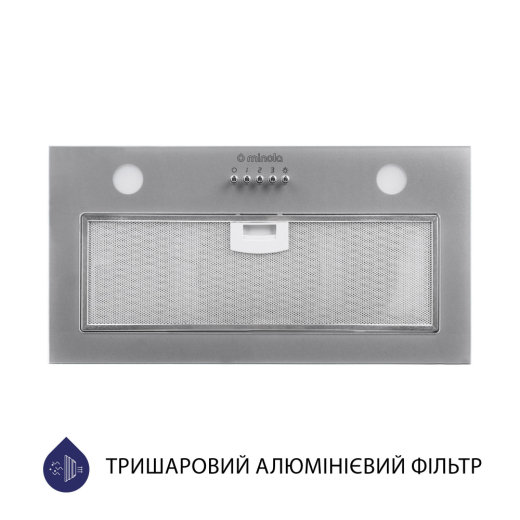 Полновстраиваемая вытяжка Minola HBI 5262 GR GLASS 700 LED - 3