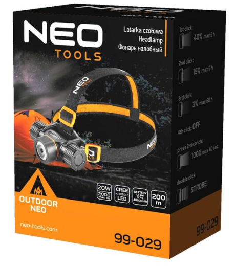 Фонарь налобный Neo Tools 99-029 - 4