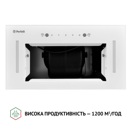 Повновбудована витяжка Perfelli BIS 58844 WH 1200 LED - 5