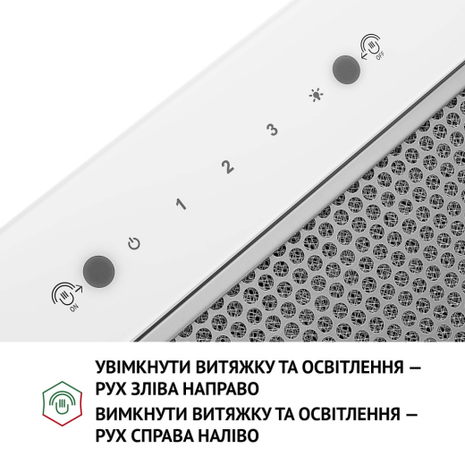 Повновбудована витяжка Perfelli BIS 58844 WH 1200 LED - 6