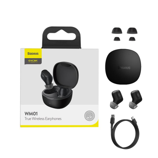 Наушники TWS Baseus Encok WM01 Black (NGWM01-01) - 5