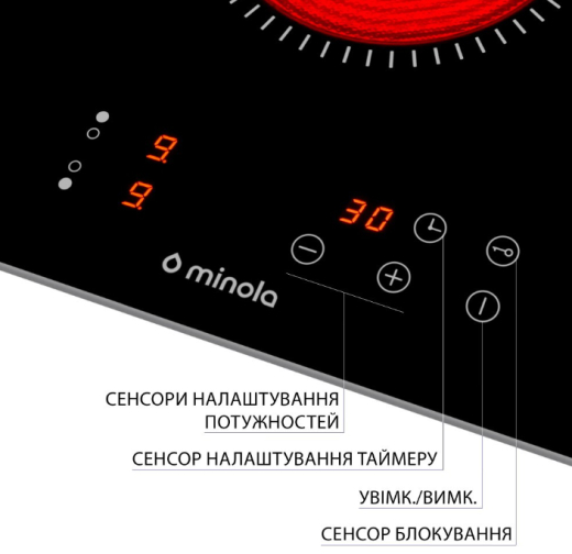 Электрическая варочная поверхность Minola MVH 3031 KBL - 5