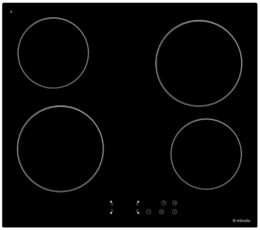 Электрическая варочная поверхность Minola MVH 6034 KBL - 1