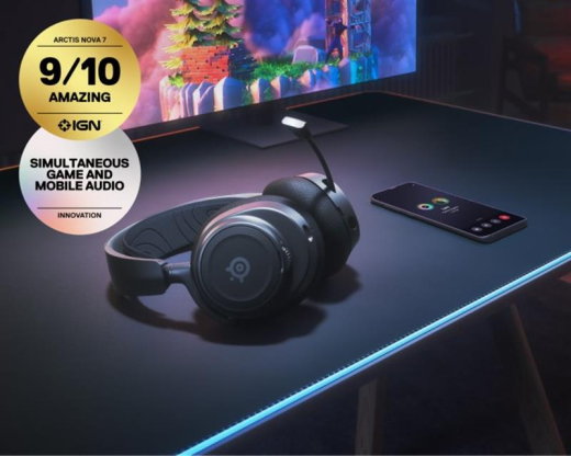 Bluetooth-гарнитура SteelSeries Arctis Nova 7 Black (SS61553) - 5