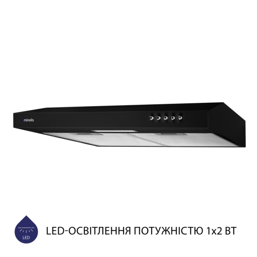 Витяжка плоска Minola HPL 513 BL - 3
