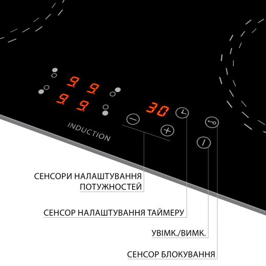 Варильна поверхня Minola MI 6038 KBL - 5