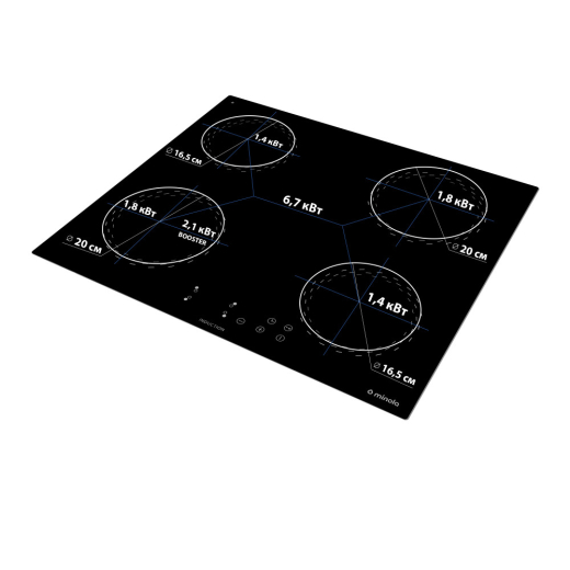 Варильна поверхня Minola MI 6038 KBL - 6