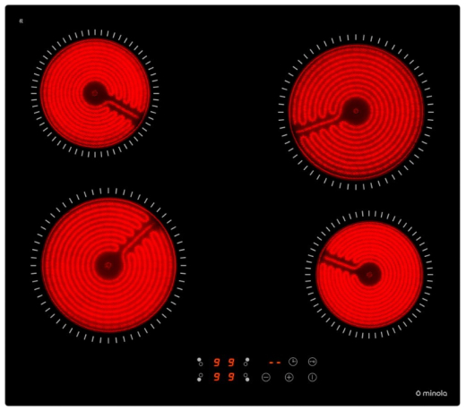 Электрическая варочная поверхность Minola MVH 6031 KBL - 2