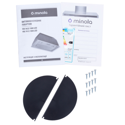 Полновстраиваемая вытяжка Minola HBI 5622 BLF 1000 LED - 8