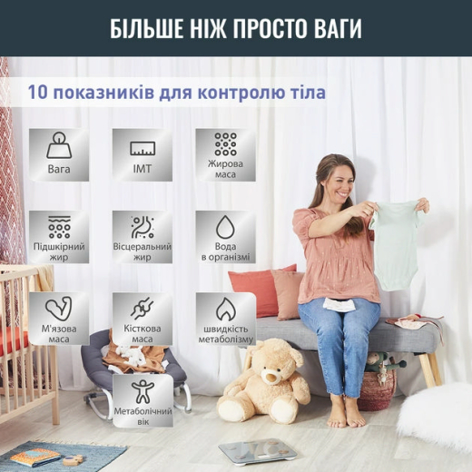 Ваги підлогові Smart Tefal GOODVIBES LIFE + BM9600S1 (BM9600S1) - 11