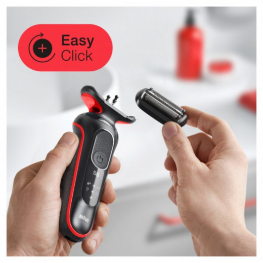 Электробритва BRAUN Series 5 51-R1000s BLACK/RED - 4