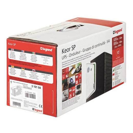 Источник бесперебойного питания Legrand Keor SP 600ВА/360Вт (310180) - 3