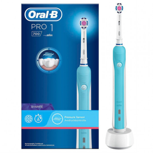 Електрична зубна щітка Braun Oral-B PRO1 700 D16.513.1U 3D White - 1