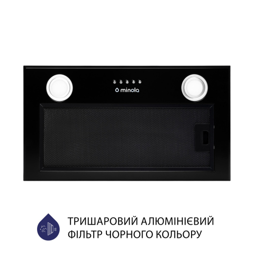 Вытяжка встраиваемая Minola HBI 5222 BLF 700 LED - 2